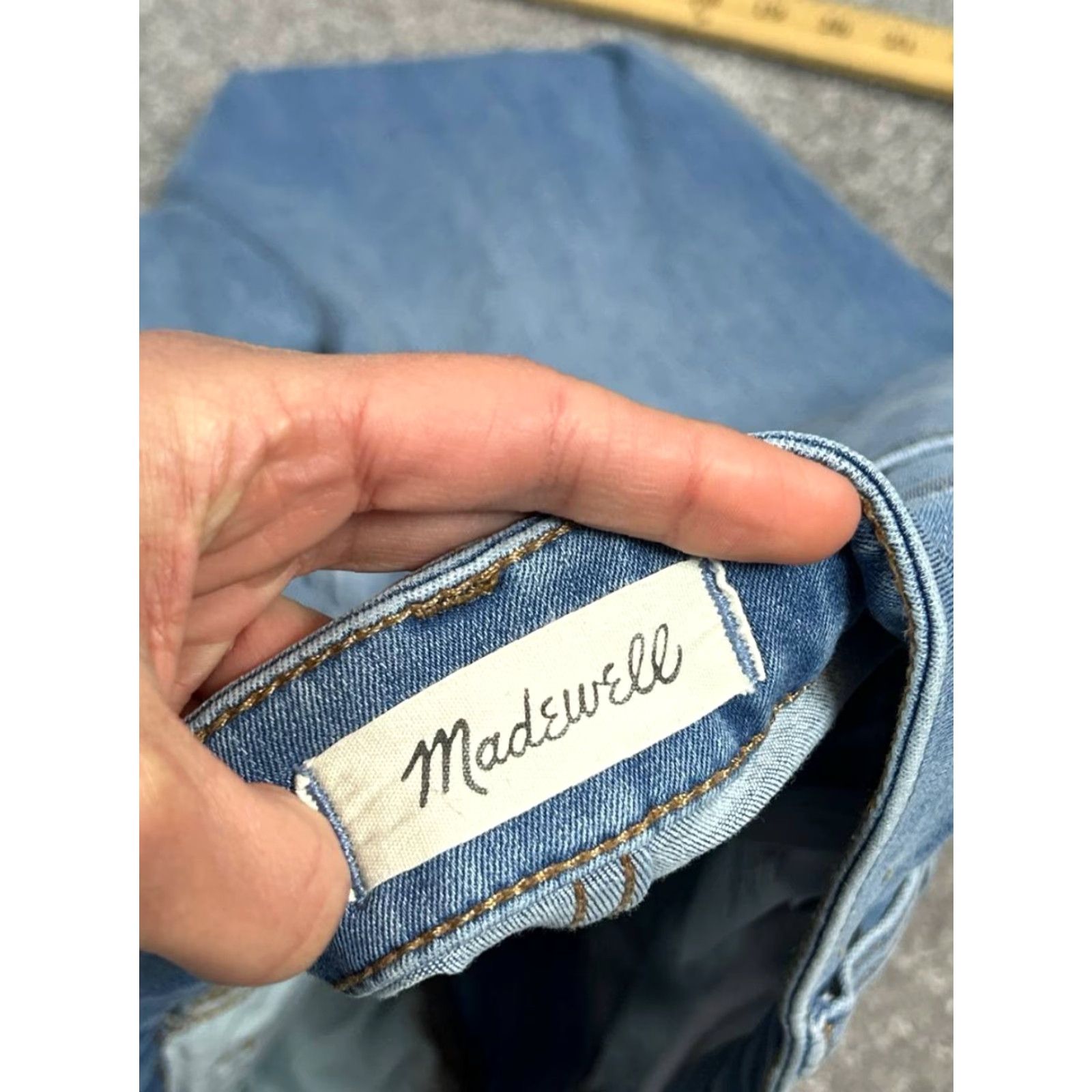 Everlane Everlane Jeans Women 29 Blue Denim Logo Cotton Spandex Curvy Roadtripper Jeggings 5-Pocket High Rise Regular Inseam 26" Vintage No Size 29" - 7 Thumbnail