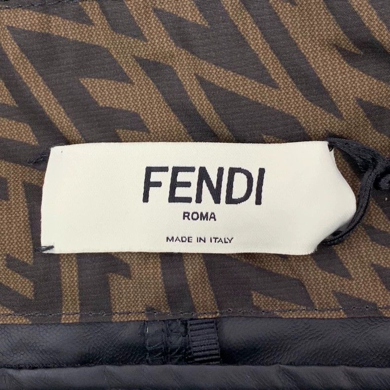 Fendi FENDI size 100*154cm Dark Brown Logo Printed Hooded Semi-Zi Size US M / EU 48-50 / 2 - 5 Thumbnail