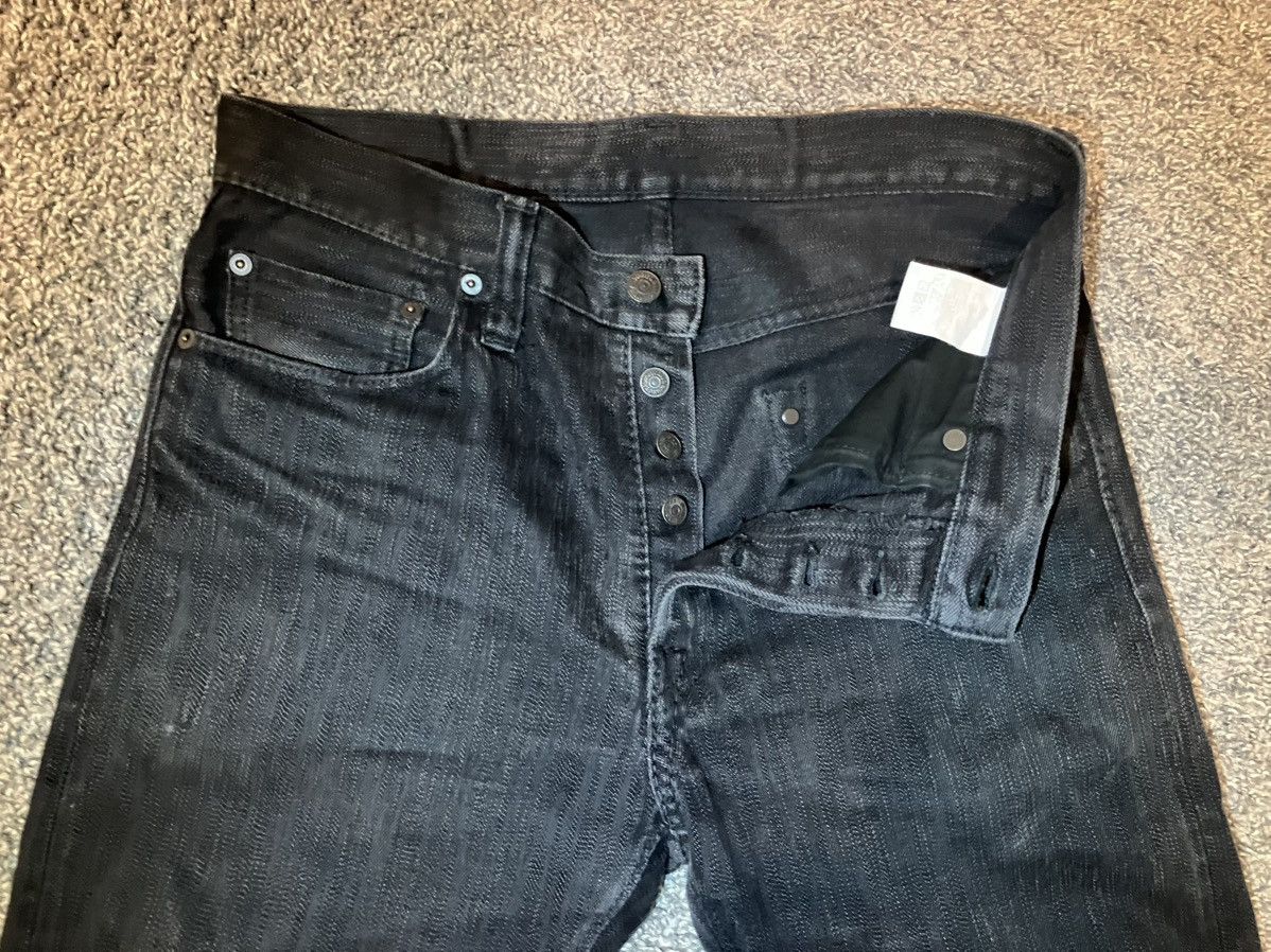 Pure Blue Japan Pure Blue Japan 1167-WBK double blk selvedge denim (hemmed) Size US 32 / EU 48 - 9 Thumbnail