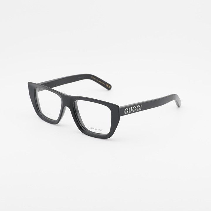 Gucci Gucci GG1724O 001 Eyeglasses Black 52mm Square Frame Size ONE SIZE - 1 Thumbnail