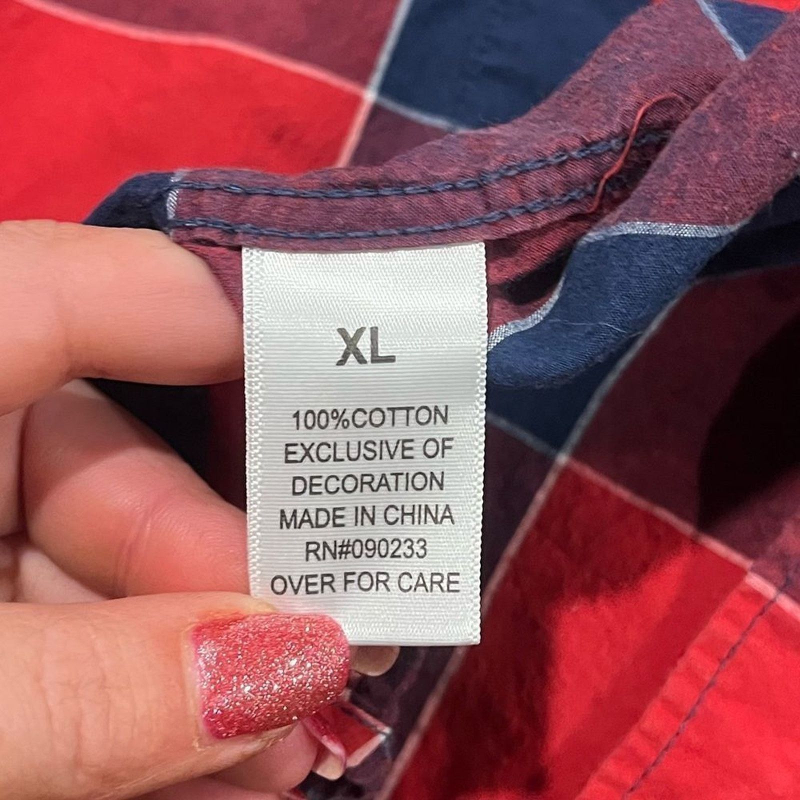 Vintage Warp and Weft Red Buffalo Plaid Button Front Shirt Size XL Size US XL / EU 56 / 4 - 3 Thumbnail