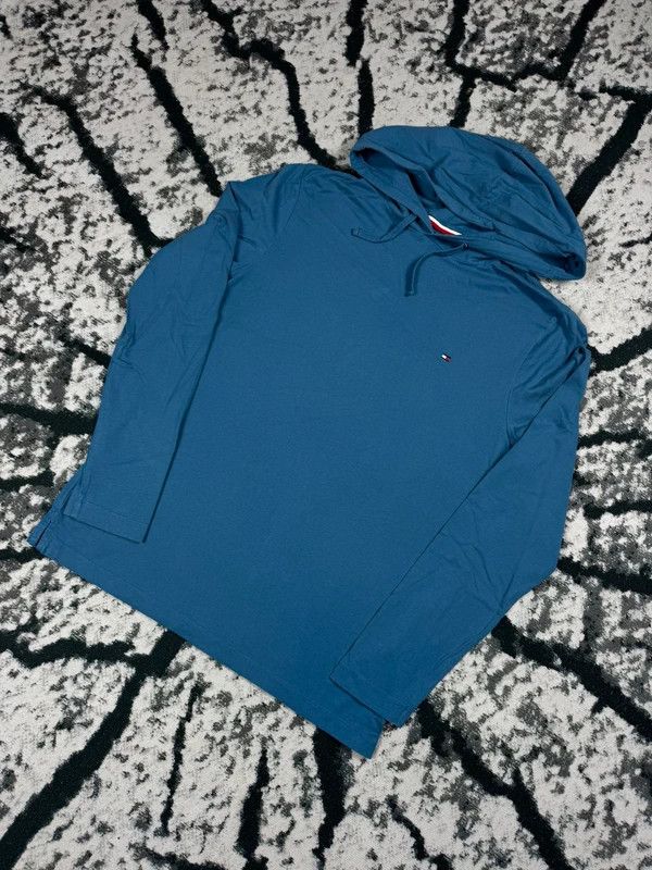 Tommy Hilfiger Tommy Hilfiger blue longsleeve hoodie L Size US L / EU 52-54 / 3 - 2 Thumbnail