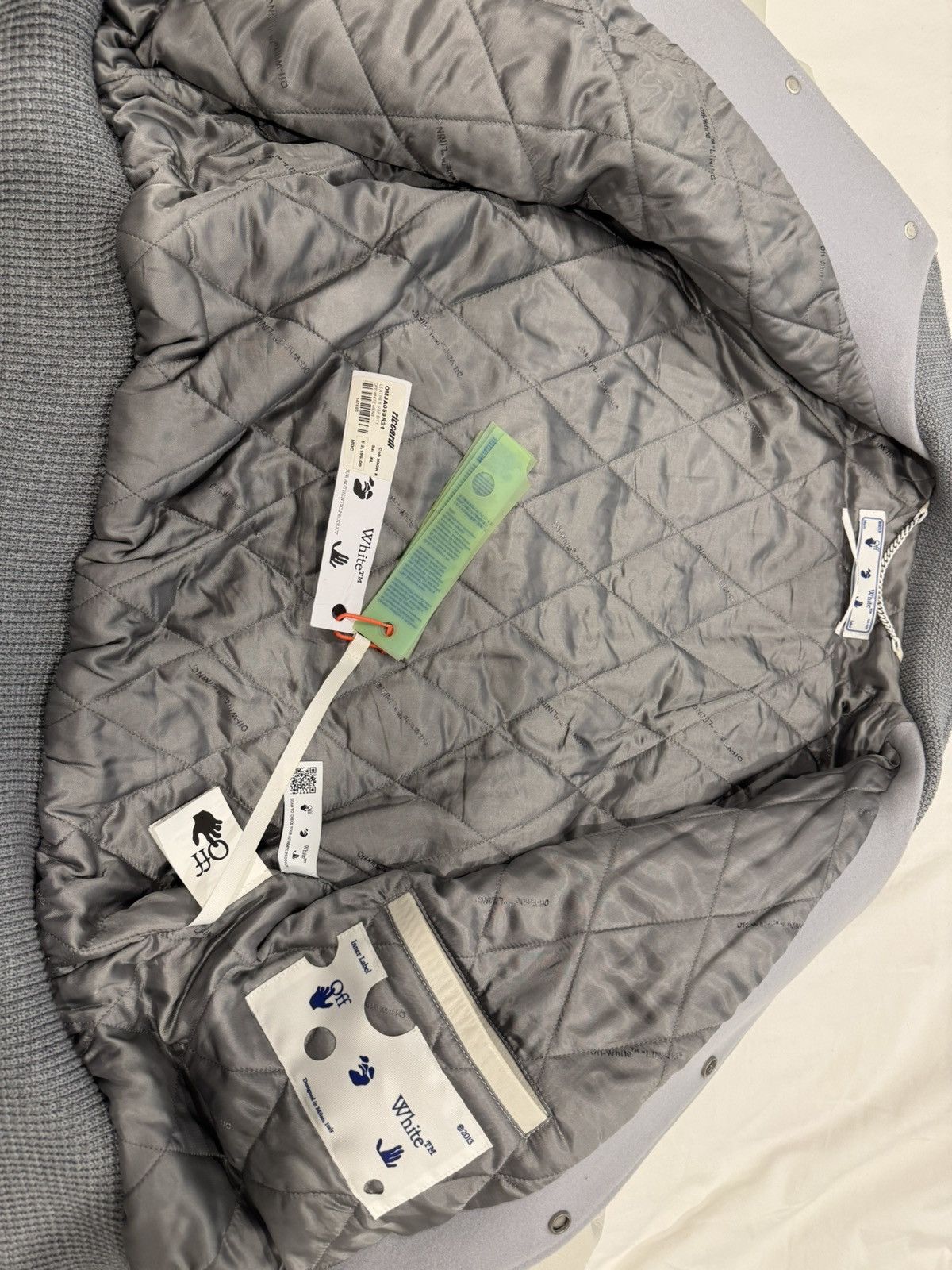 Off-White Off White 2021 Varsity Jacket Size US XL / EU 56 / 4 - 9 Thumbnail