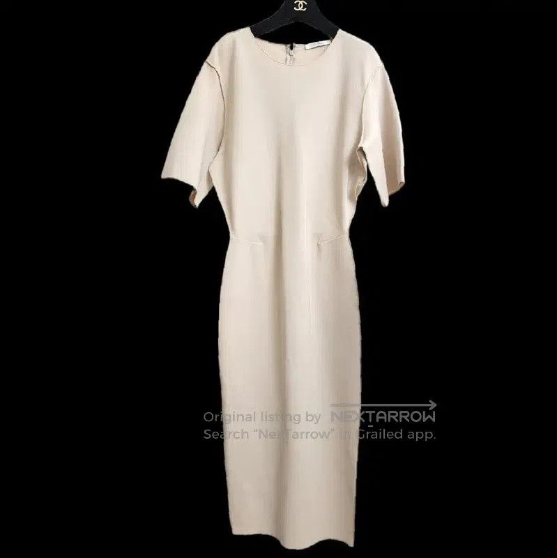 Max Mara MaxMara Khaki Midi Dress for Women . Size XS / US 0-2 / IT 36-38 - 2 Thumbnail