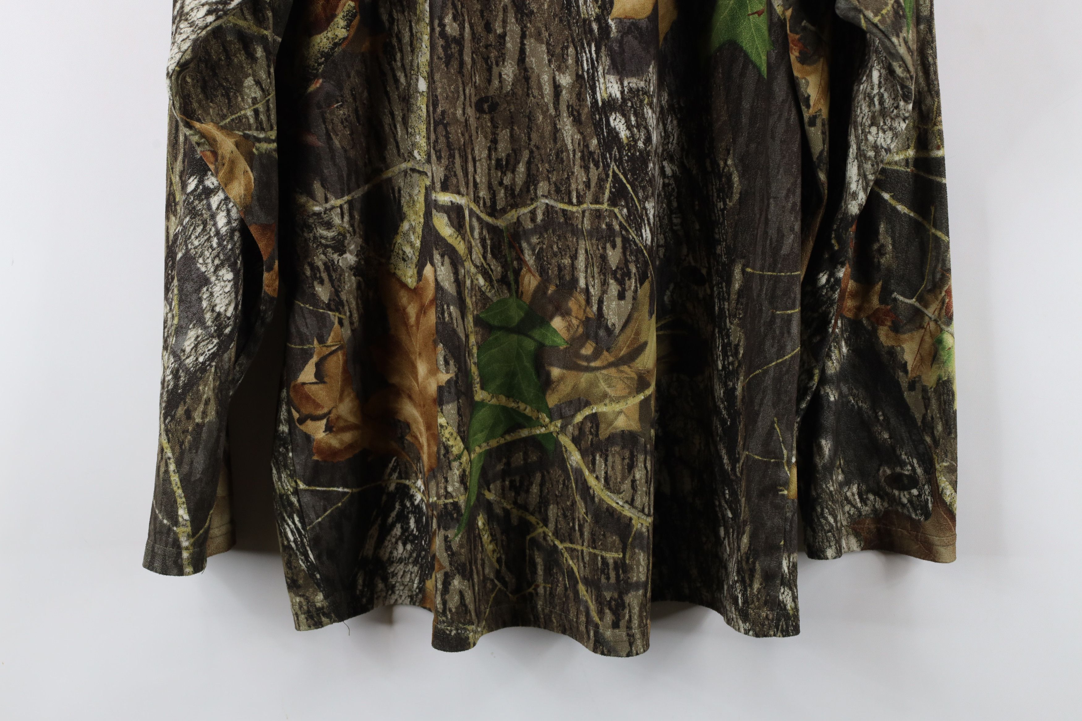 Vintage Vintage Streetwear Mossy Oak Camouflage Half Zip Sweater Size US L / EU 52-54 / 3 - 12 Thumbnail