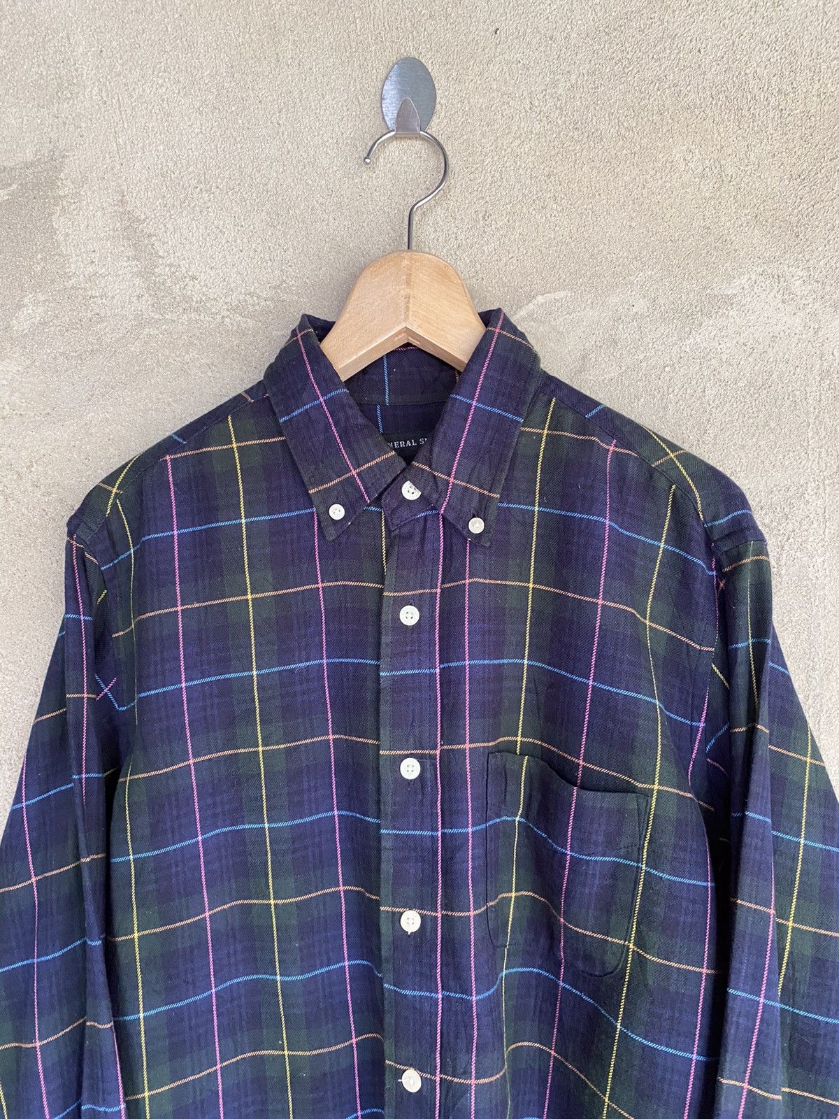 SHIPS Japanese Brand Ships Rare Design Flannel Shirt Button Up Size US M / EU 48-50 / 2 - 3 Thumbnail