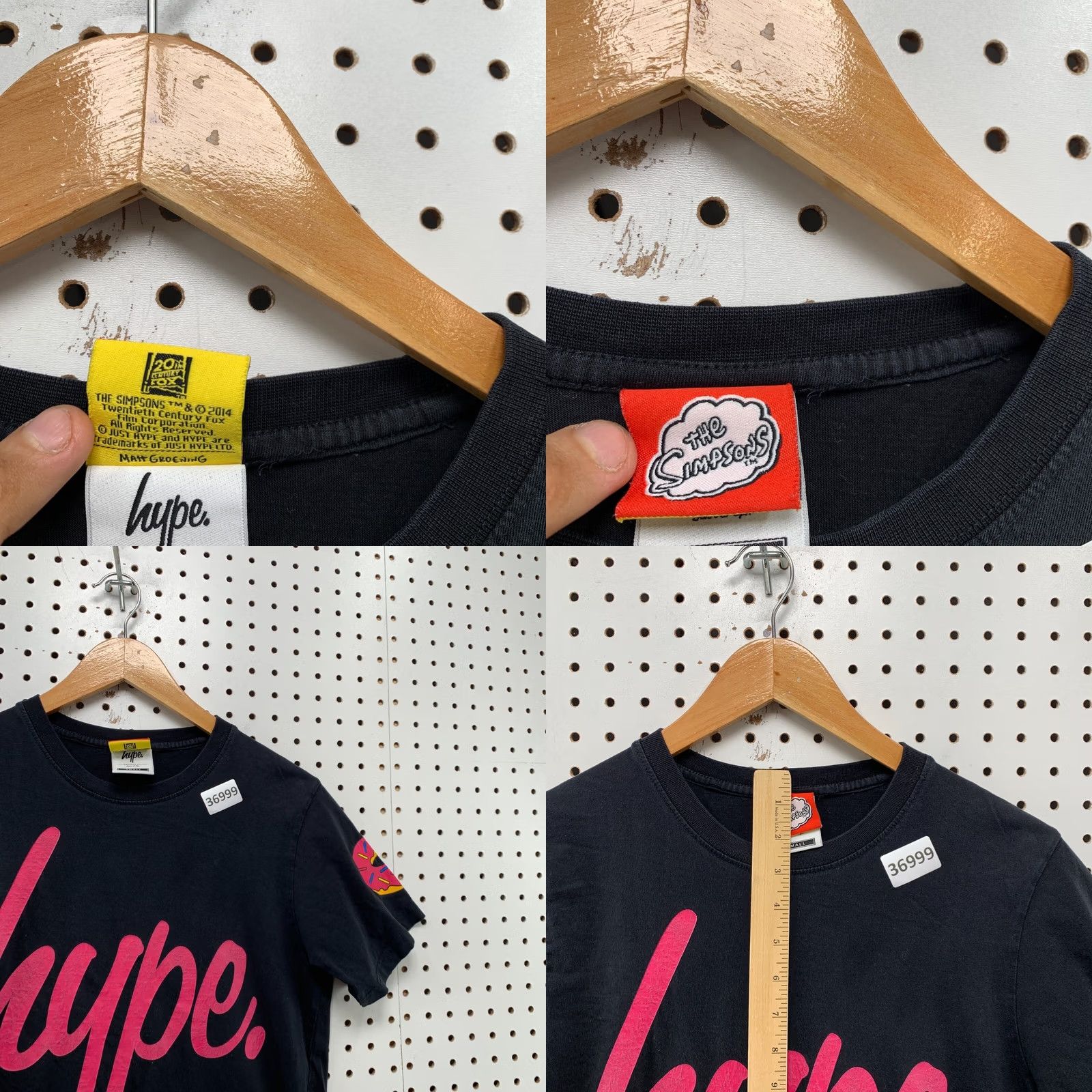 Vintage HYPE Simpson Shirt Mens Small Black Chief Wiggum TV Cartoon Size US S / EU 44-46 / 1 - 9 Thumbnail