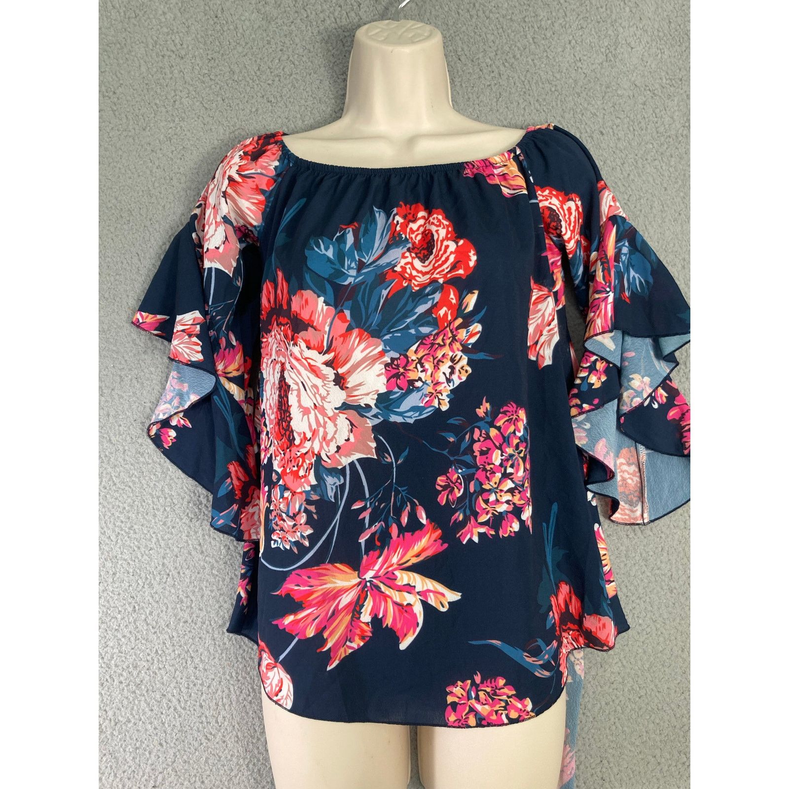 Other Women's Off Shoulder Floral Bell Sleeve Blouse Size S Size S / US 4 / IT 40 - 7 Thumbnail