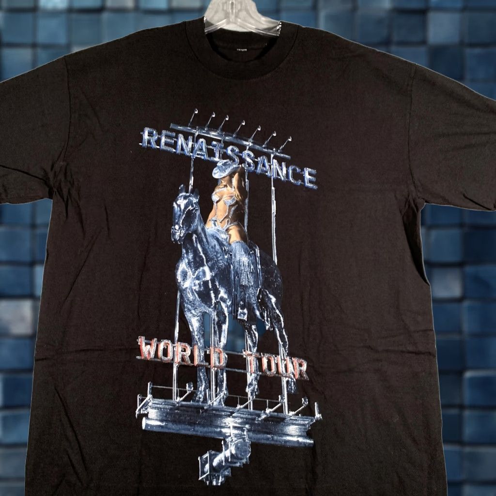 Vintage Beyoncé Renaissance World Tour Concert Graphic Shirt Mens L Black 2023 Size US L / EU 52-54 / 3 - 1 Thumbnail