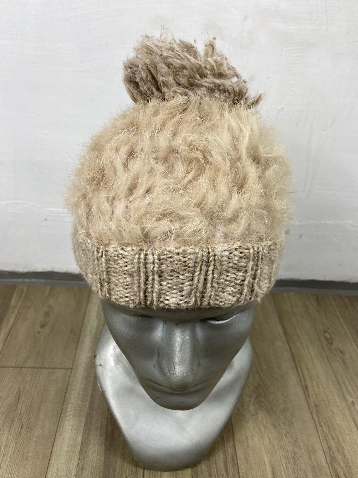 Japanese Brand Polcadot Japanese Fur Beanie Hats Size ONE SIZE - 2 Thumbnail