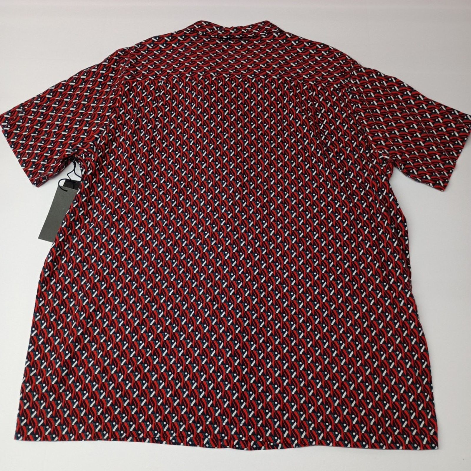 Other Men's Shaquille O'neal Linen Blend Geometric Shirt Size 2XLT Size US XXL / EU 58 / 5 - 6 Thumbnail