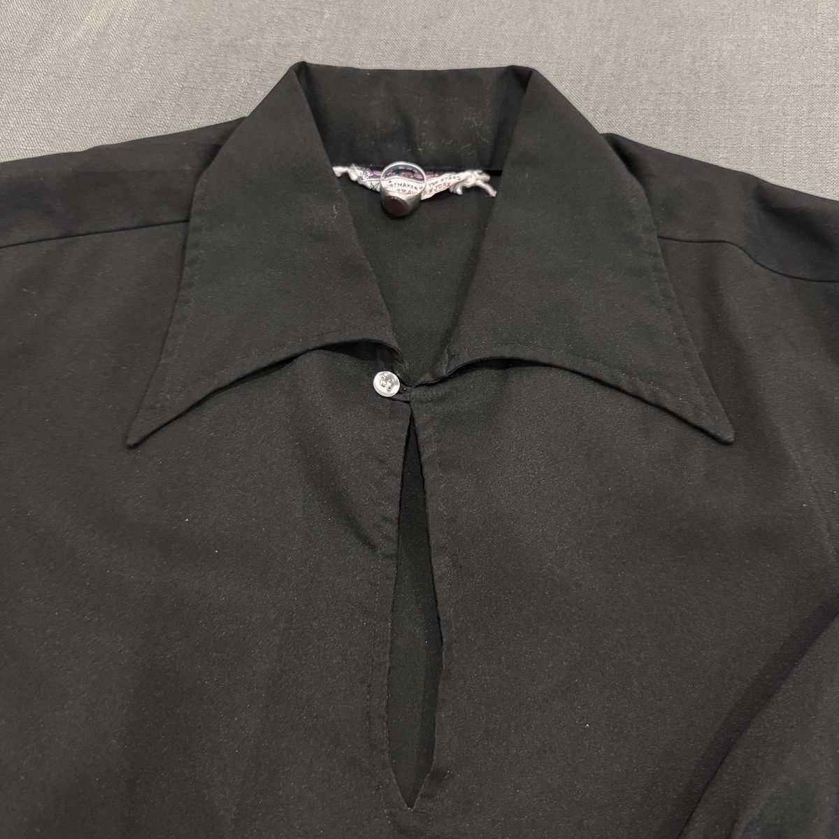 Other 1970s PEACOCK COLLAR DISCO DRESS SHIRT Size 40R - 2 Thumbnail