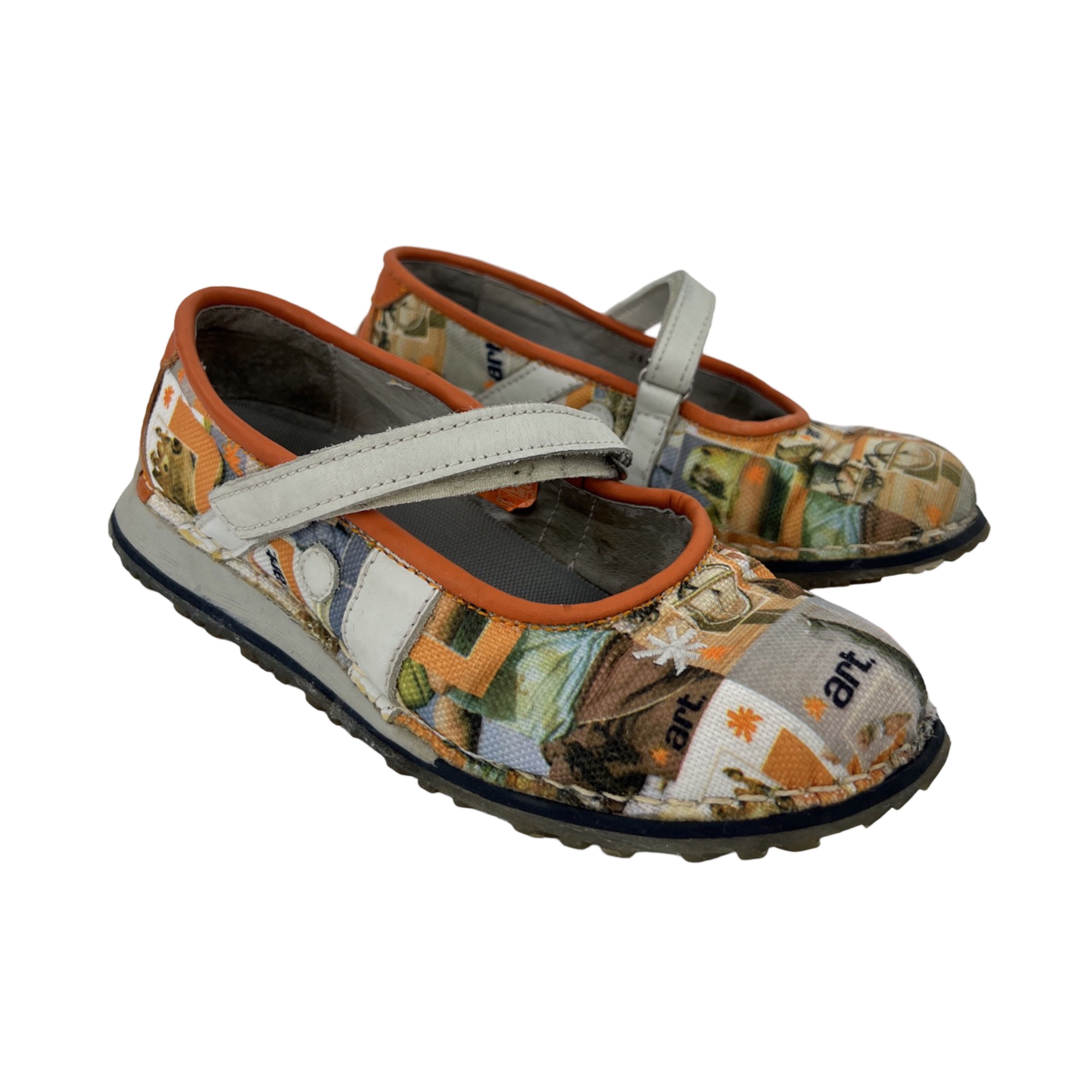 Other Vintage The ART Allover Pattern Sandals Shoes Size US 7 / IT 37 - 2 Thumbnail