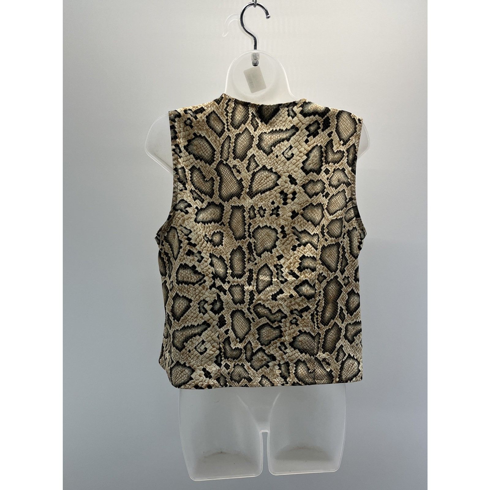 Other Vtg Bora Bora Top Woman M Leopard Print Sleeveless Button Up Size M / US 6-8 / IT 42-44 - 4 Thumbnail