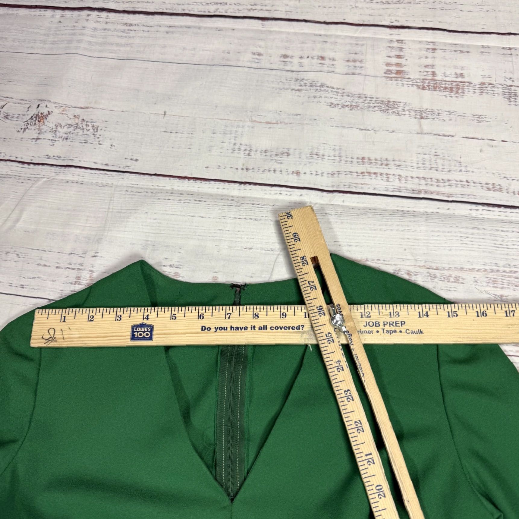 Vintage VINTAGE Green Long Maxi Dress Hippie Peasant V-Neck Back Zip XS Womens Size XS / US 0-2 / IT 36-38 - 4 Thumbnail
