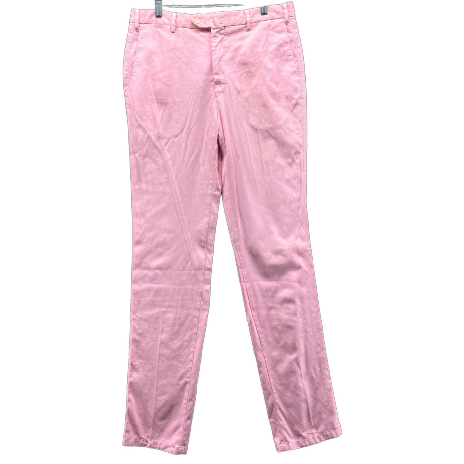 Fedeli Fedeli Pants Womens 34 Pink Cotton Chino Slim Fit Made in Italy Luxury 54 EU Size 24" / US 00 / IT 34 - 1 Thumbnail