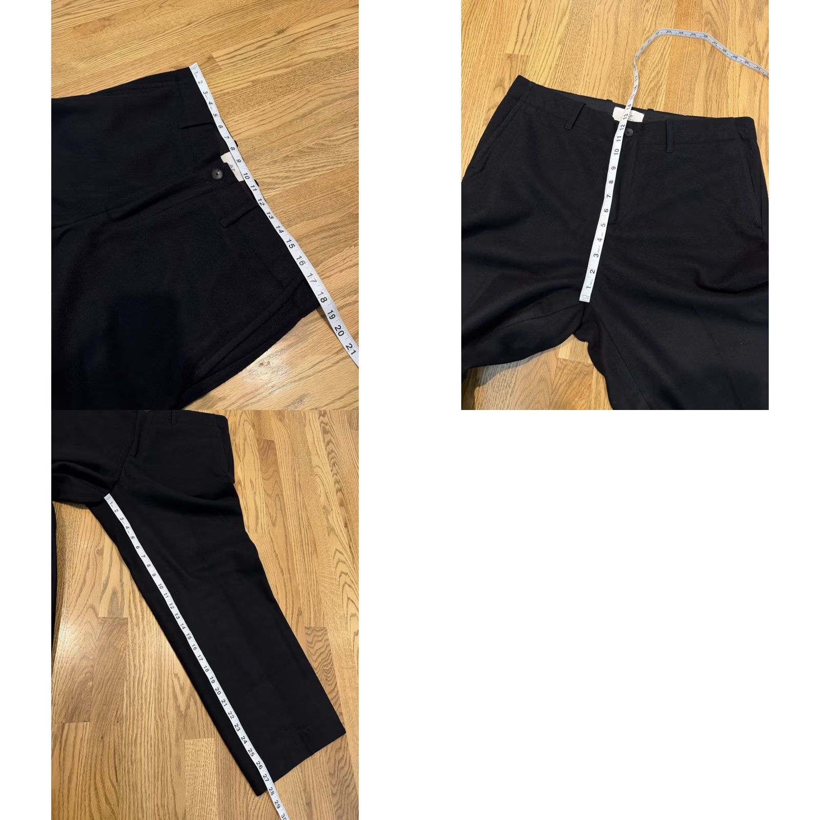 Rue Porter Mr. Porter Mr. P Wool Cashmere Blend Pants Fits Mens 36x27.5 Black Made In Italy Size US 36 / EU 52 - 8 Thumbnail