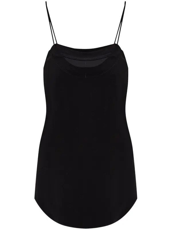Balmain o1s1wg111225 Layered Top in Black Size S / US 4 / IT 40 - 1 Thumbnail