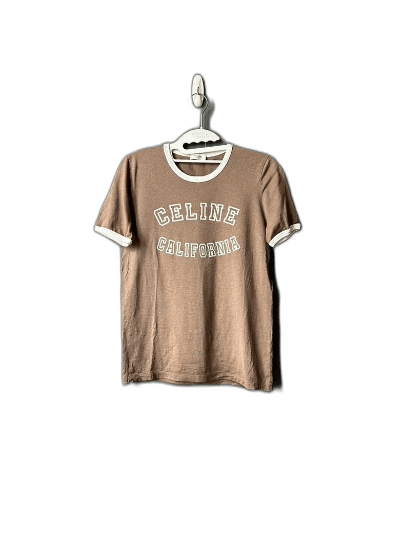 Celine California Brown Short Sleeve Shirt