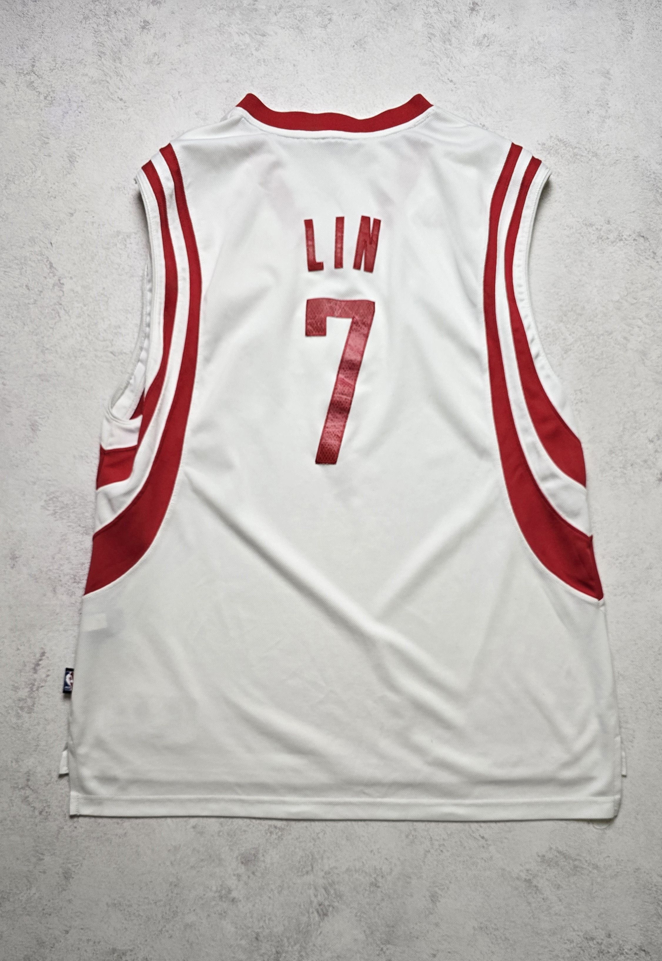 Adidas Jeremy Lin Houston Rockets #7 Jersey XL +2 Length Stitched Size US XL / EU 56 / 4 - 2 Thumbnail