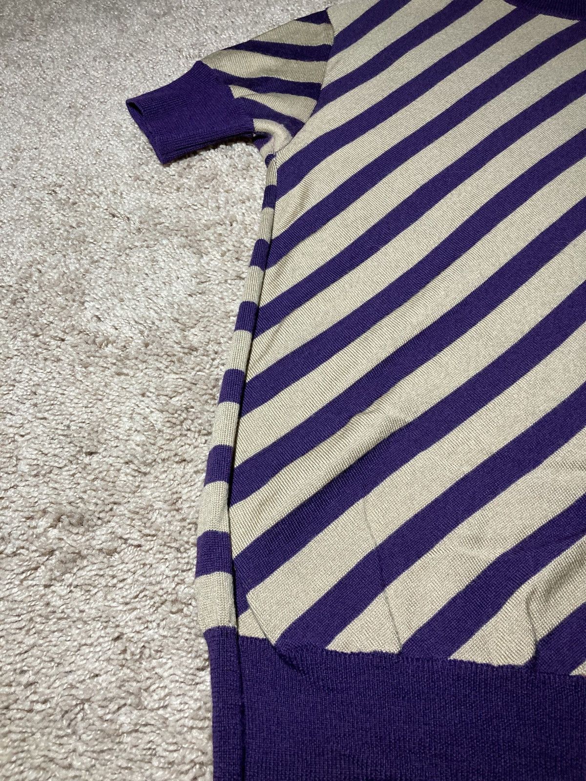 Other 90s Martin Van Massenhove Belgian Designer Striped Knit 1999 Size US XL / EU 56 / 4 - 4 Thumbnail