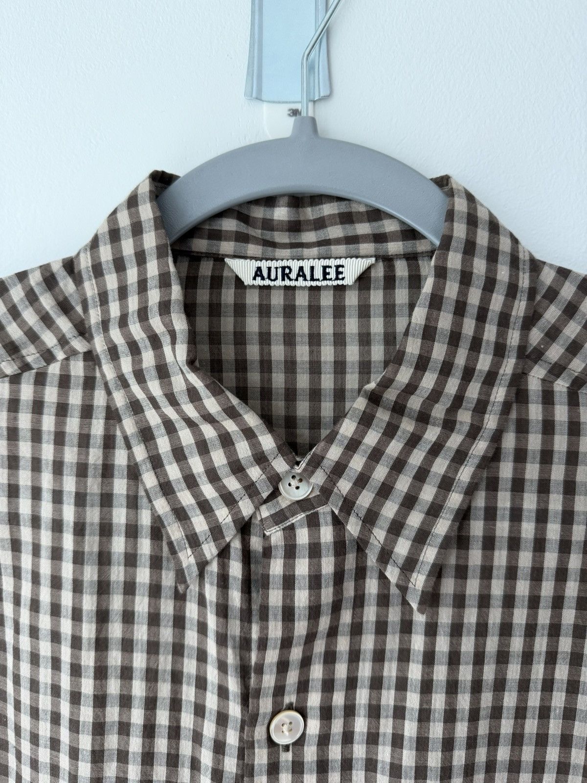 Auralee Auralee Airy Cotton Brown Checkered Shirt Size US L / EU 52-54 / 3 - 2 Thumbnail