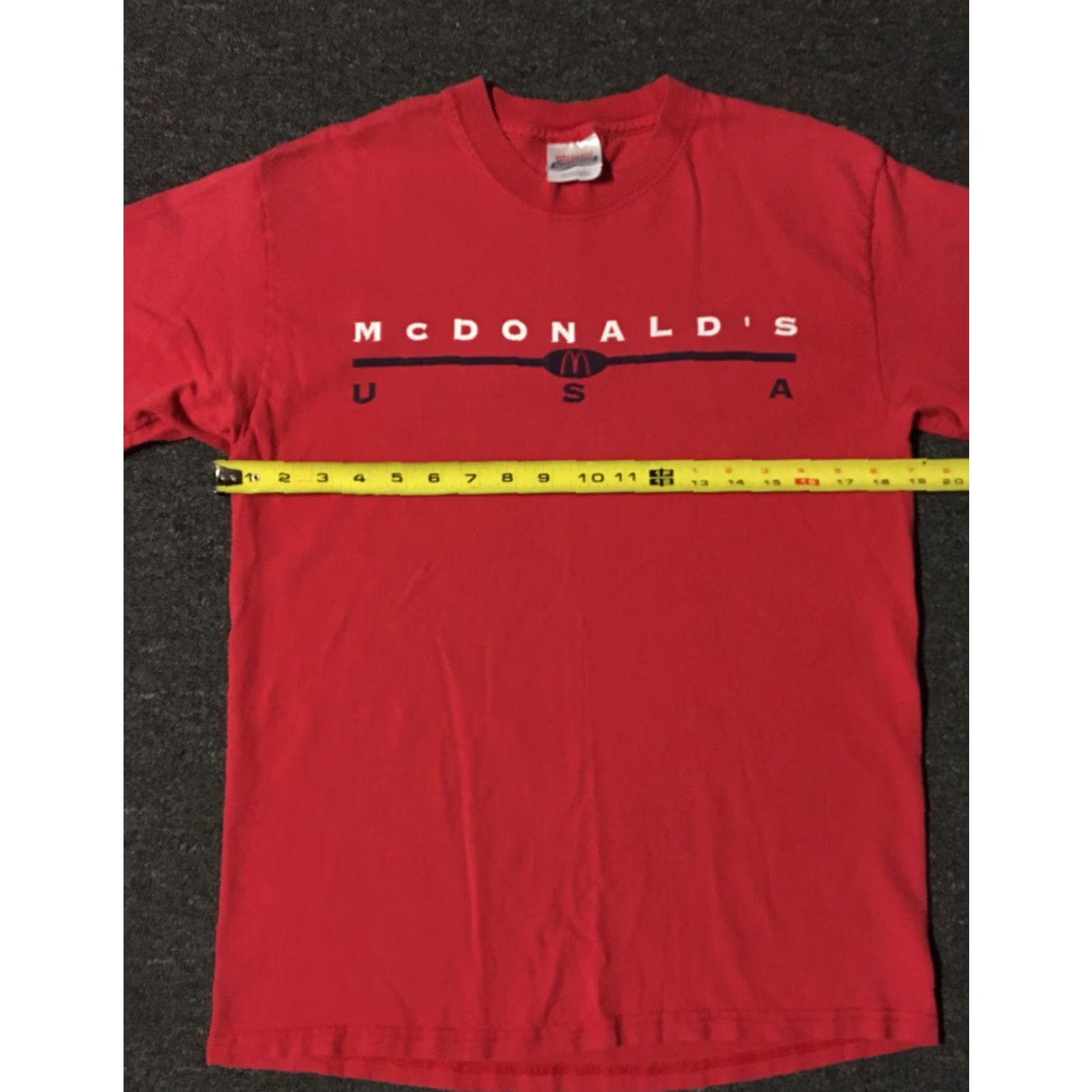 Vintage Vtg McDonalds USA Faded Promo Shirt L Fast Food Burger Big Mac Snack Grunge 90s Shirt Mens Red 90s USA Fast Food Grunge McDonalds Size US M / EU 48-50 / 2 - 7 Thumbnail