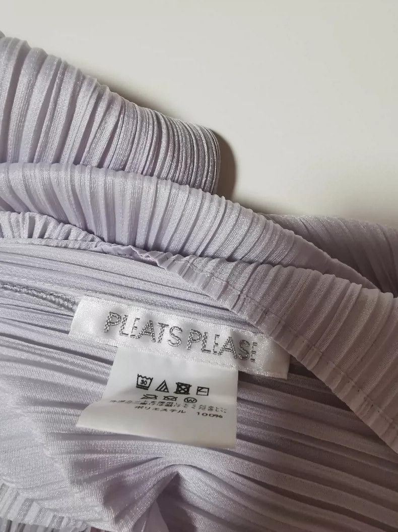 Issey Miyake Issey Miyake size:3 Grey pleated kelp short-sleeved shirt Size XS / US 0-2 / IT 36-38 - 3 Thumbnail