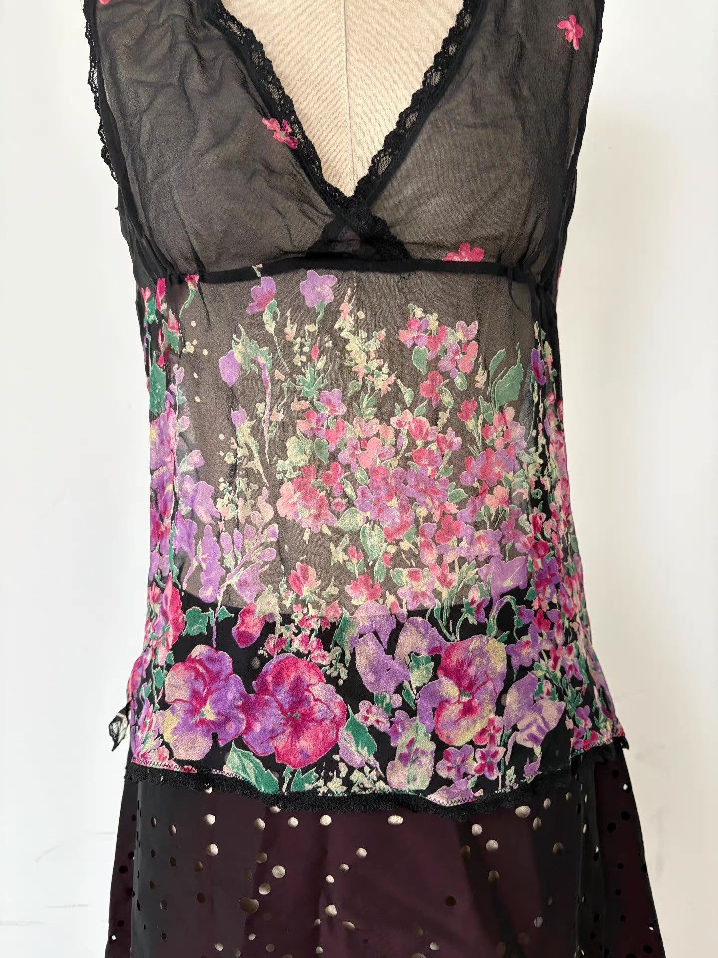 Marella Marella Women's Silk Sheer Top Ｑ21 Size M / US 6-8 / IT 42-44 - 2 Thumbnail