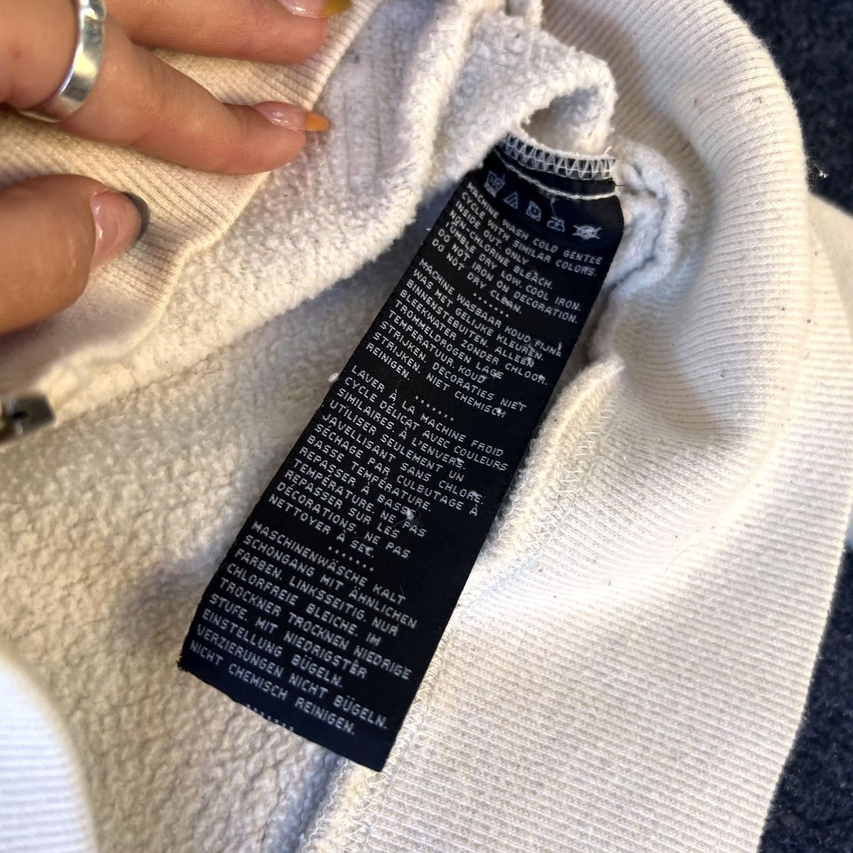 Harley Davidson Harley-Davidson Hoodie Womens Medium White Full Zip Hooded Sweatshirt 97409-14VW Size L / US 10 / IT 46 - 4 Thumbnail