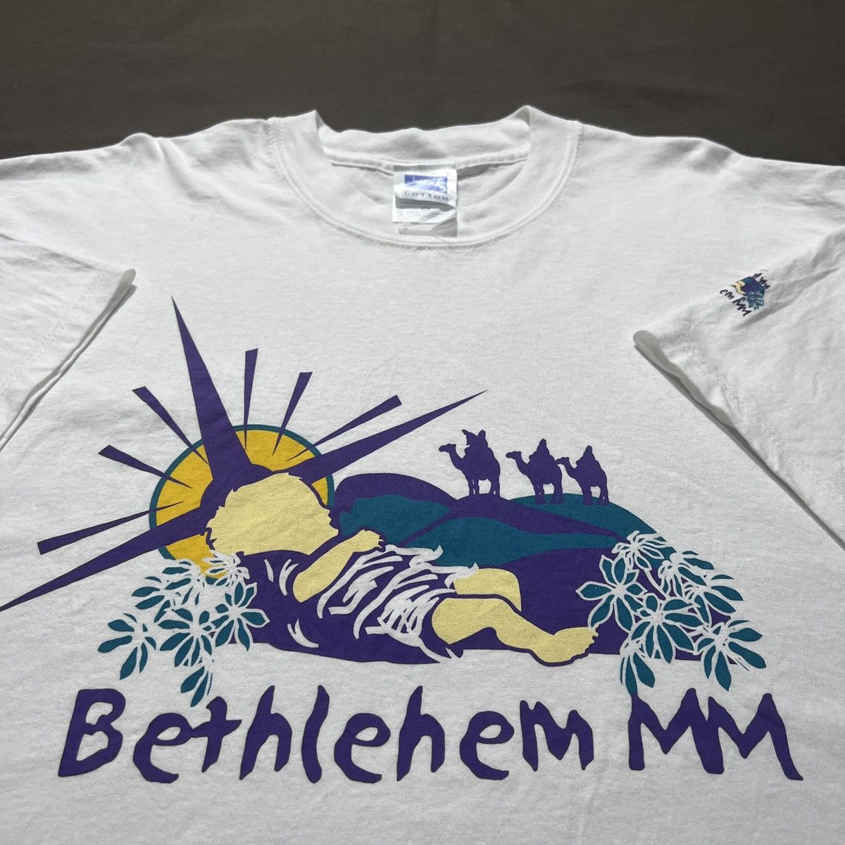 Vintage Vintage Y2K Bethlehem Jesus God Holy Bible Promo Tee XL Size US XL / EU 56 / 4 - 1 Thumbnail