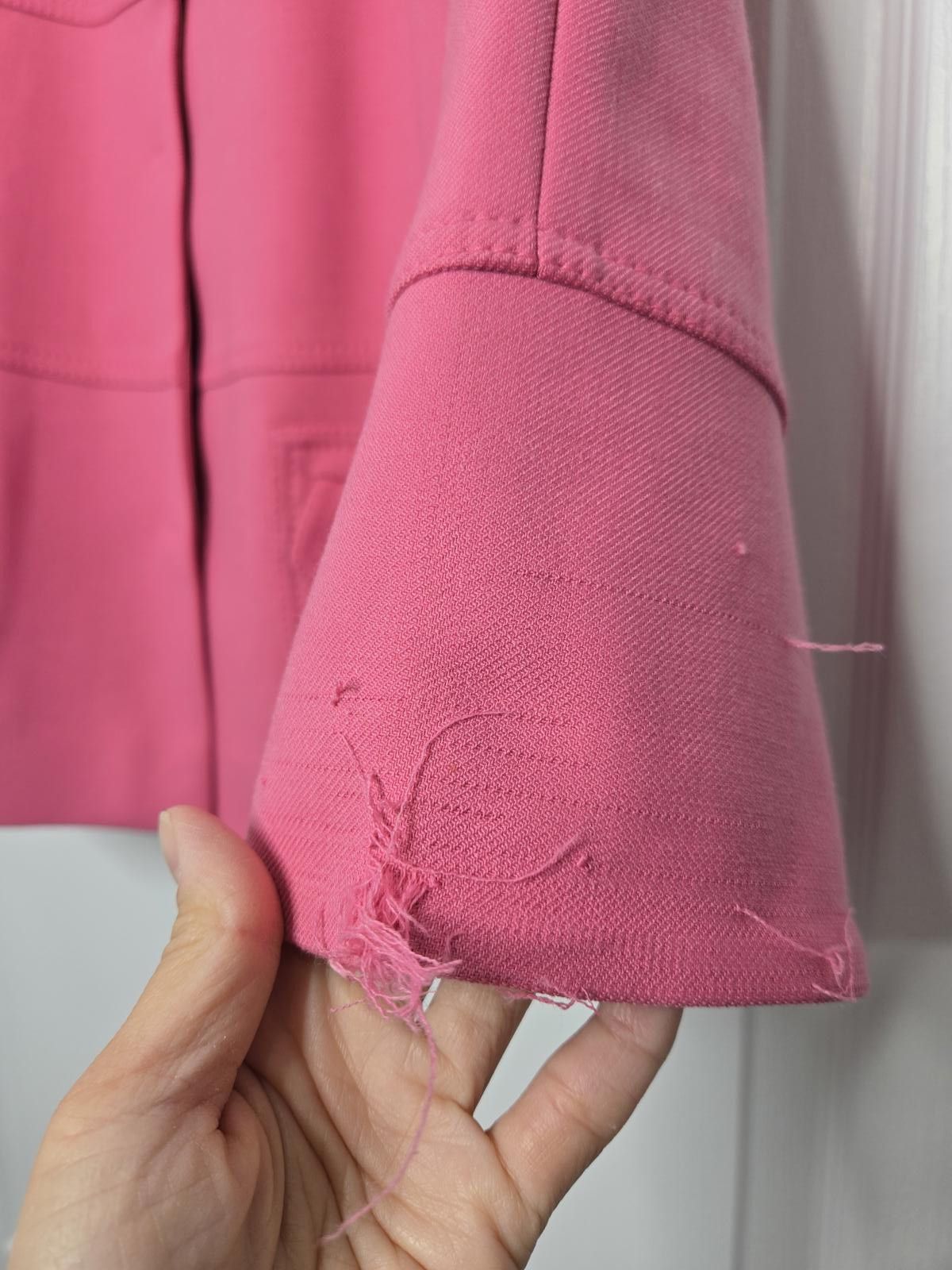 Designer RED VALENTINO Jacket Women's Small Pink Crop Blazer Jacket Size S / US 4 / IT 40 - 2 Thumbnail