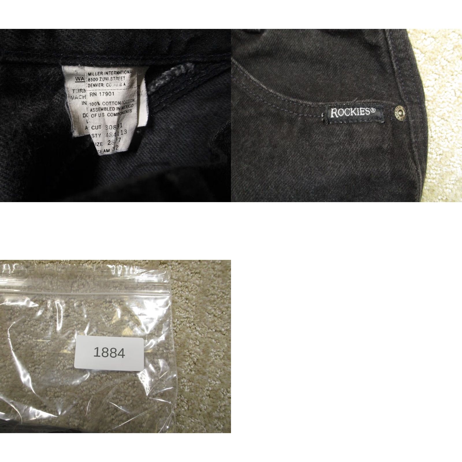 Vintage VINTAGE Rockies Jeans Women 28 Black Straight Rocky Mountain Western Pants Riding Jeans Size 28" / US 6 / IT 42 - 8 Thumbnail