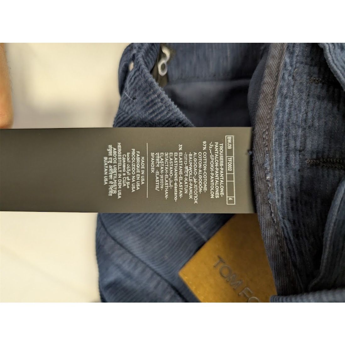Tom Ford o1rshd1 Straight Denim Jeans in Blue Size US 33 - 18 Thumbnail