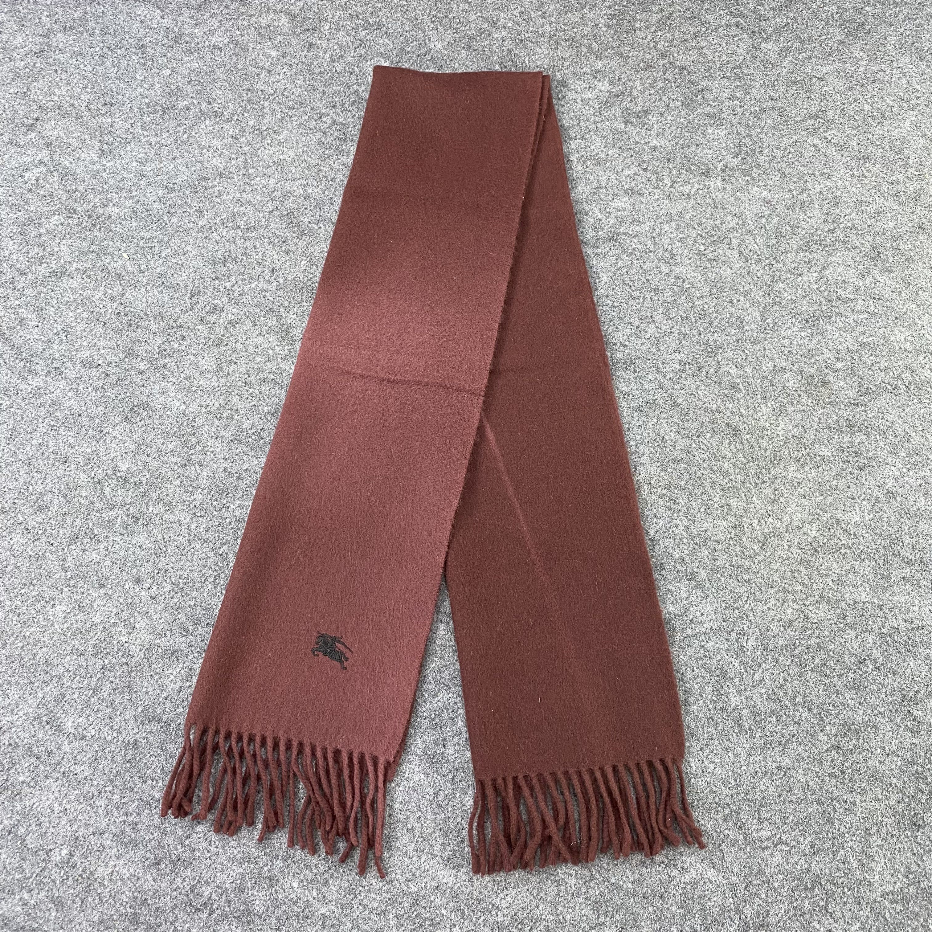 Burberry Vintage Burberry Pure Cashmere Scarf/Muffler/Neckwear-T1106 Size ONE SIZE - 4 Thumbnail