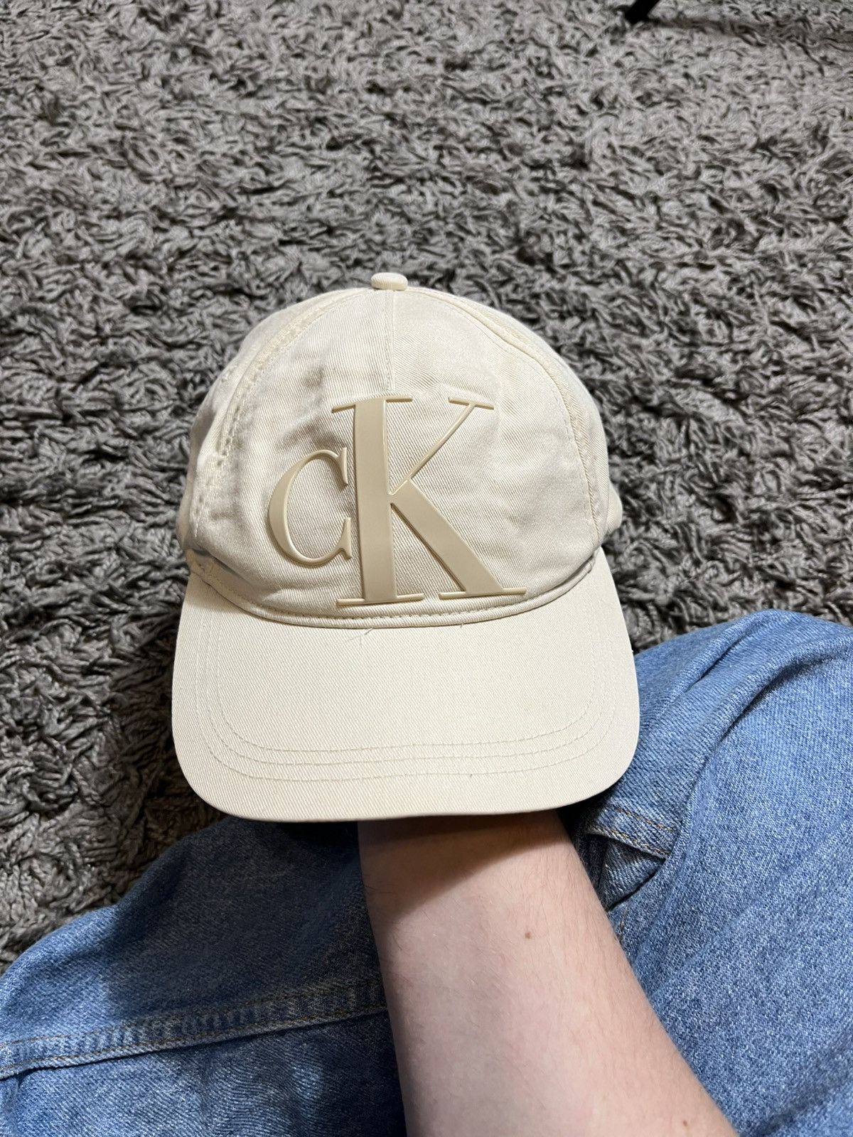 Calvin Klein × Vintage CK CALVIN KLEIN BEIGE COTTON ONE SIZE CAP Size ONE SIZE - 2 Thumbnail