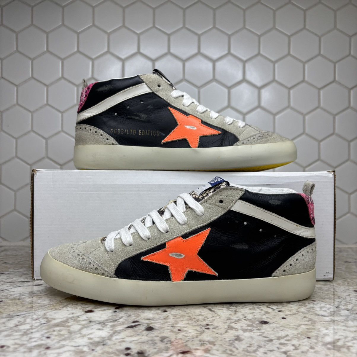 Golden Goose Size 41 Golden Goose Mid Star Multicolor Python CLEAN No Box Size US 11 / IT 41 - 1 Thumbnail