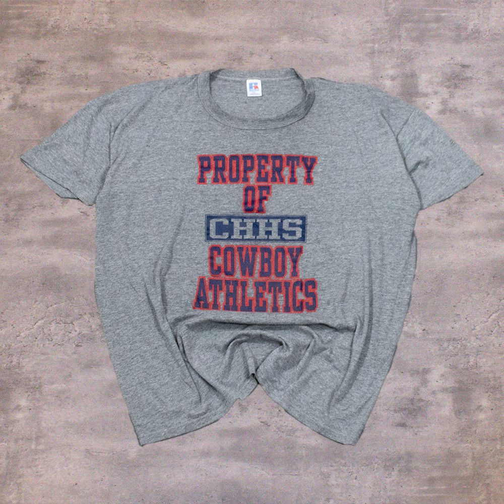 Russell Athletic Vintage 1990's Cowboys Athletic Heather Grey Tee Size US XXL / EU 58 / 5 - 1 Thumbnail
