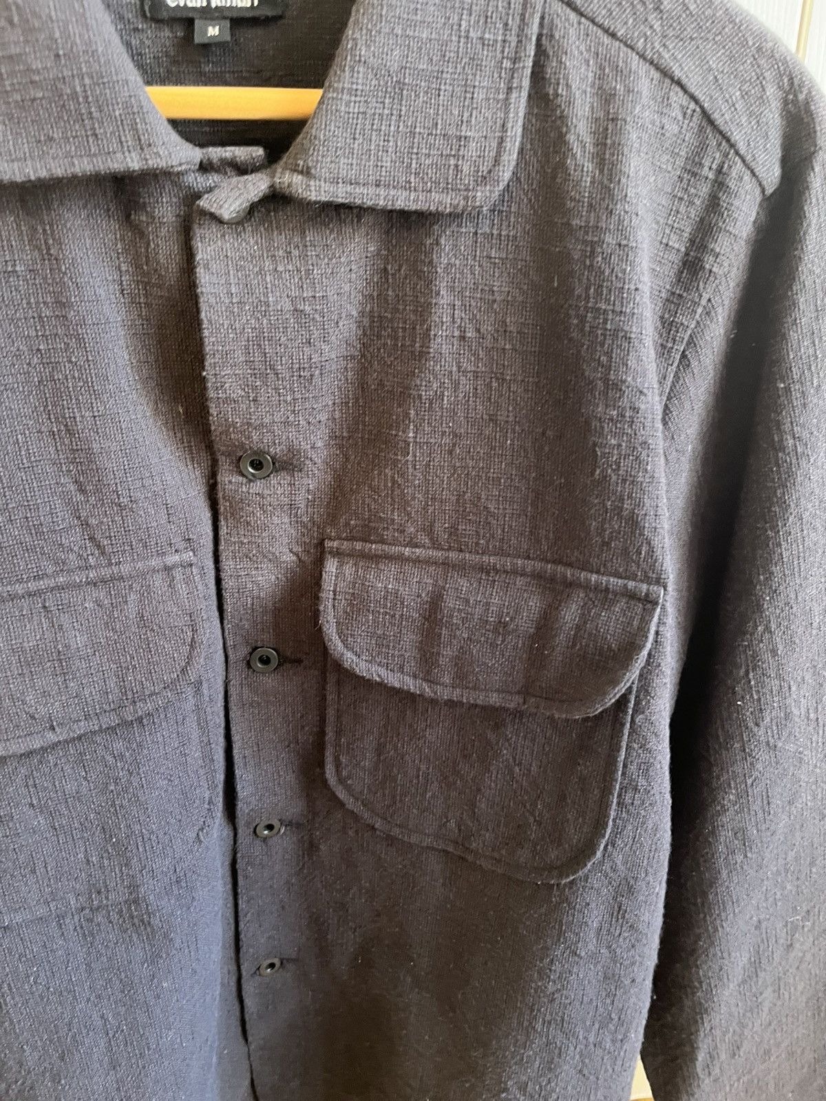 Evan Kinori Evan Kinori Field shirt charcoal/brown Size US M / EU 48-50 / 2 - 3 Thumbnail
