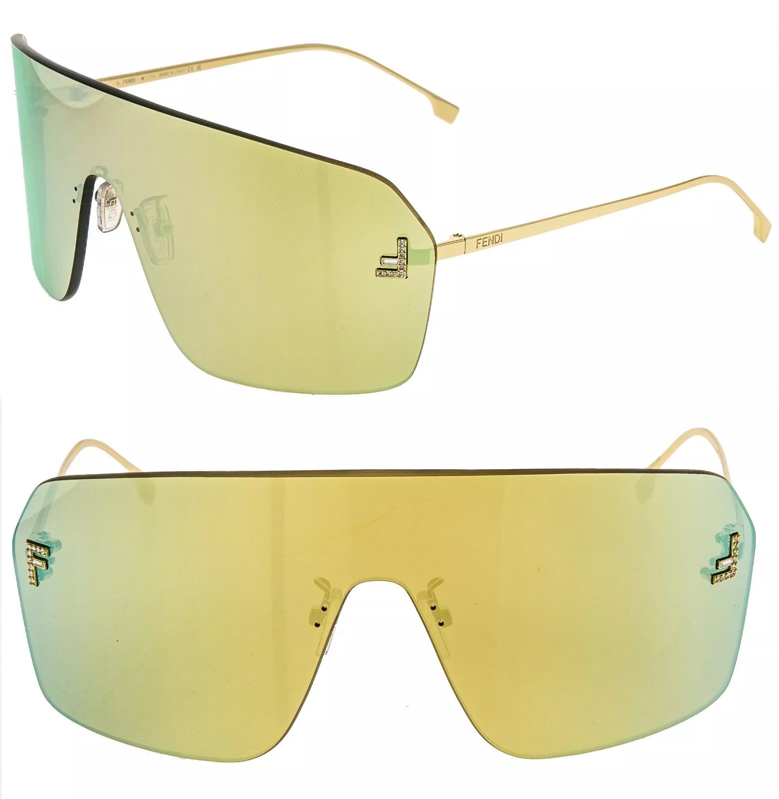 Fendi FENDI FIRST 4121 Gold Mirrored Fashion Sunglasses FE4121US Size ONE SIZE - 1 Thumbnail