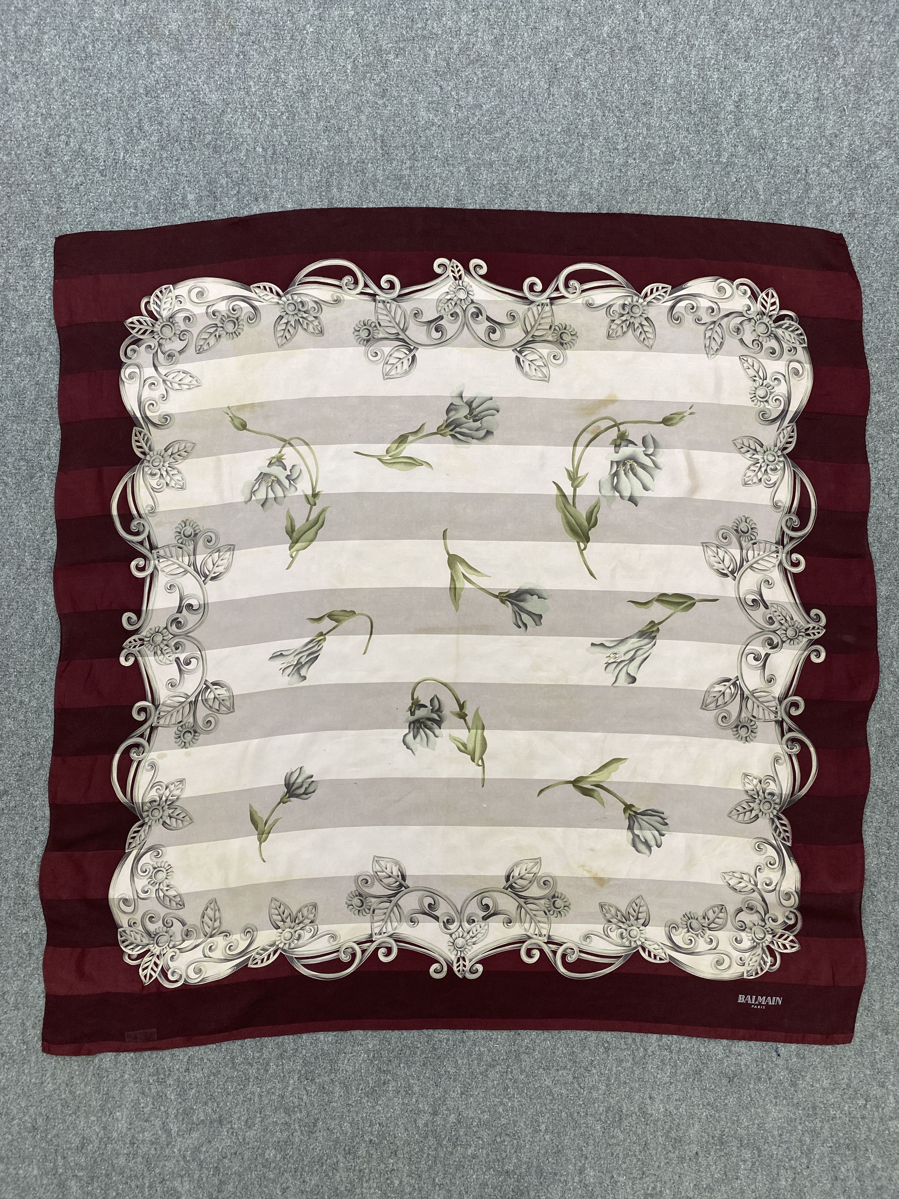 Designer × Pierre Balmain Pierre Balmain Silk Scarf / Muffler / Wrap / Scarves SN0002 Size ONE SIZE - 2 Thumbnail