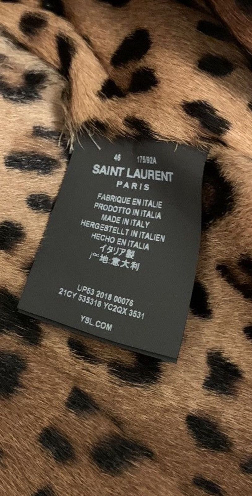 Saint Laurent Paris 🔥Brand New🔥Leopard Lined Leather Bomber Jacket Size US S / EU 44-46 / 1 - 17 Thumbnail