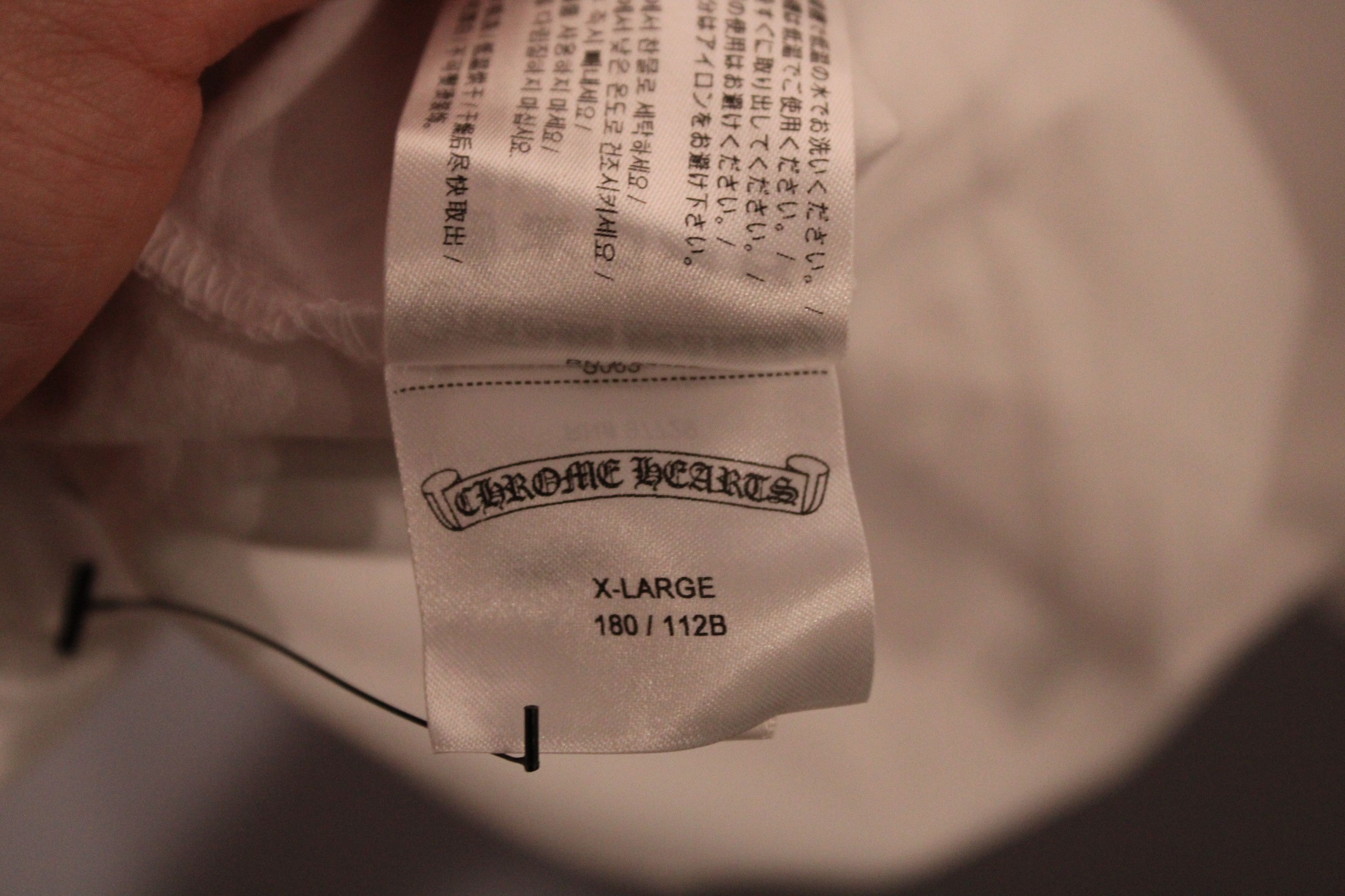 Chrome Hearts CHROME HEARTS WHITE VEGAS TSHIRT Size US XL / EU 56 / 4 - 4 Thumbnail