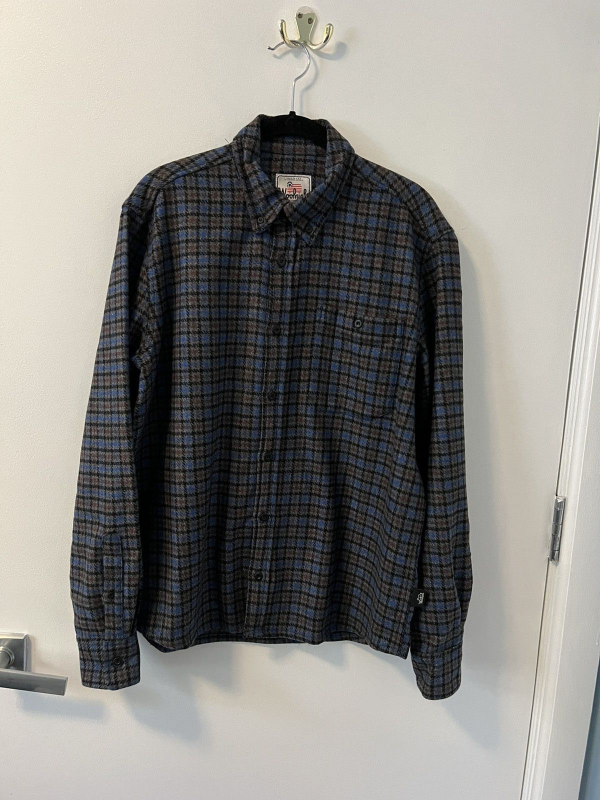 Woolrich Woolen Mills Woolrich Wool Blend Flannel Overshirt - Size Medium Size US M / EU 48-50 / 2 - 1 Thumbnail