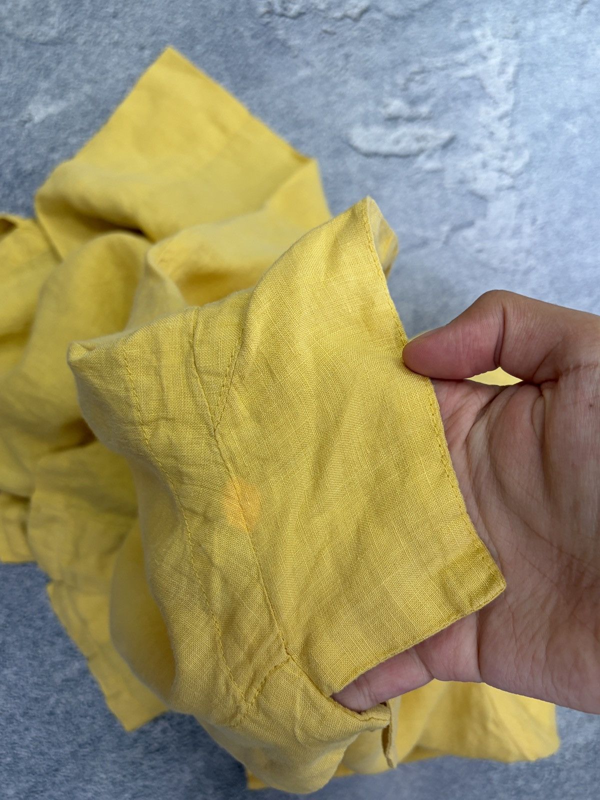 OSKA OSKA Yellow 100% Linen Oversized Boxy Shirt Blouse 3 L/XL Size L / US 10 / IT 46 - 18 Thumbnail