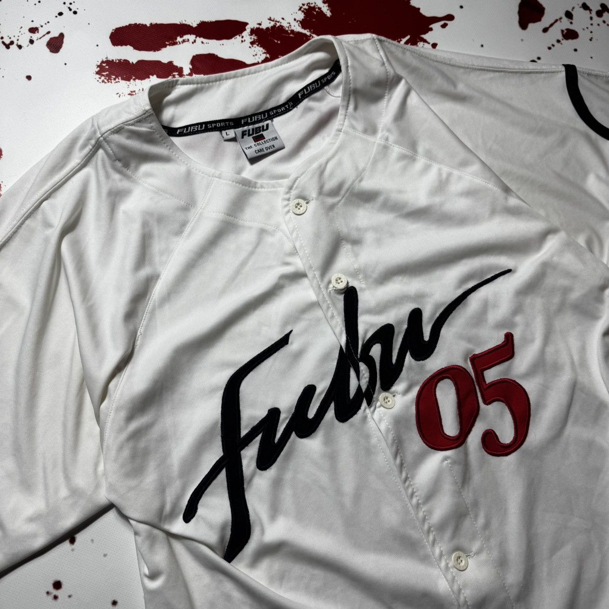 Fubu × Rap Tees × Vintage vintage 90s fubu big logo jersey Size US L / EU 52-54 / 3 - 2 Thumbnail