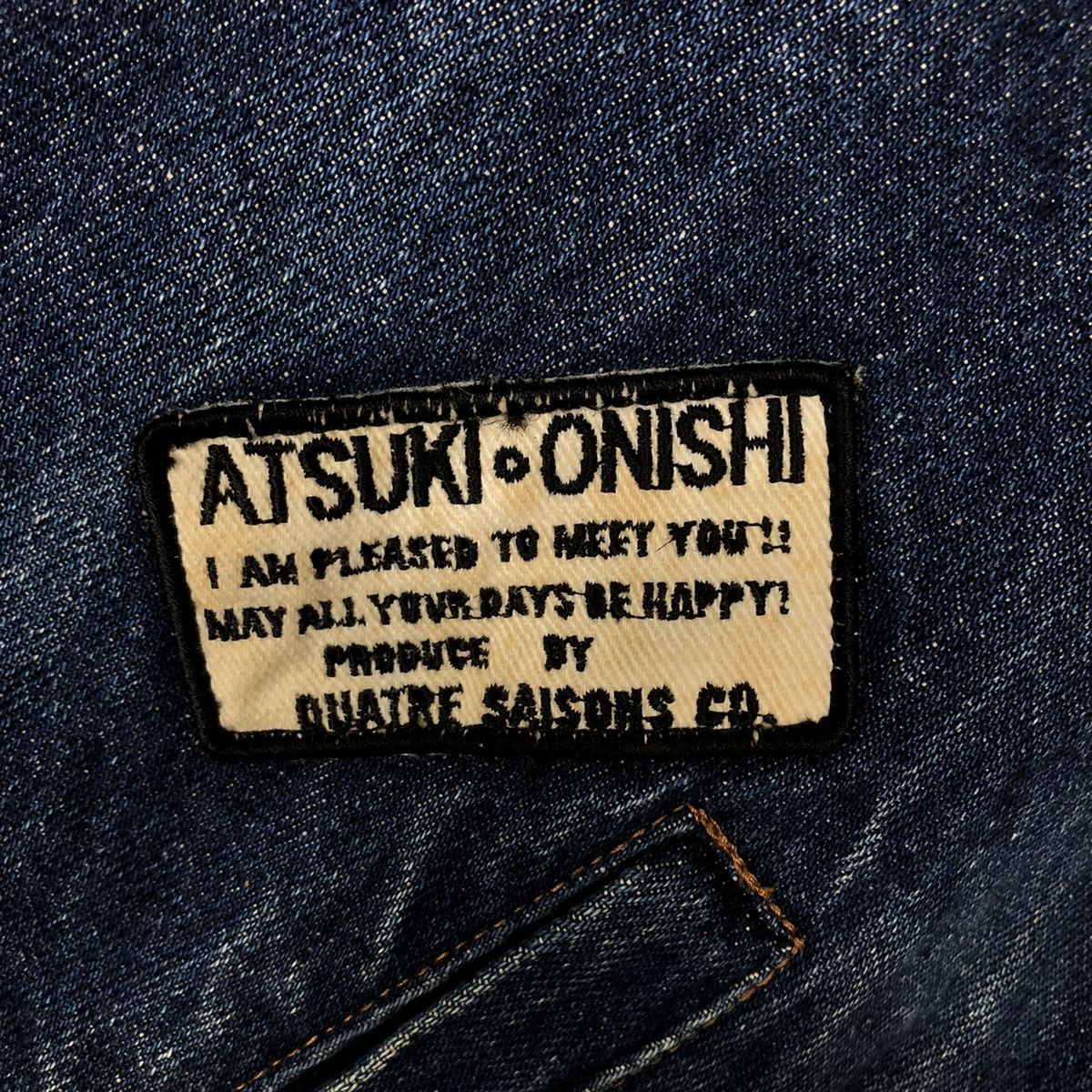 Hysteric Glamour Vintage Denim Bomber Jacket Atsuki Onishi Japan IsseyMiyake Size US L / EU 52-54 / 3 - 22 Thumbnail