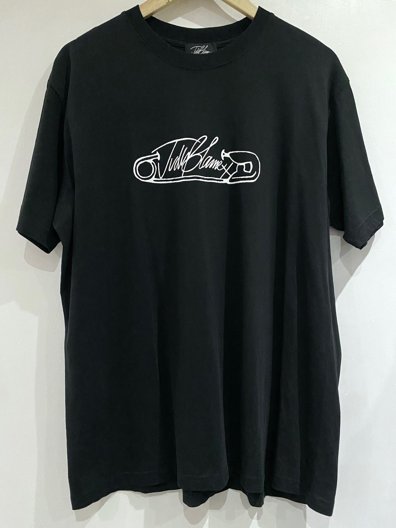 image of Judy Blame X Dover Street Market Safety Pin Tshirt XL in Black, Men's