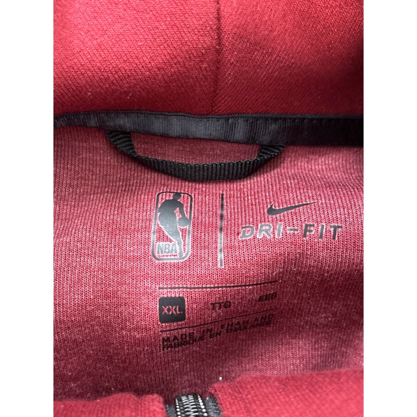 Nike Nike Hoodie Full Zip Mens XL 2XL Red Cleveland Cavaliers Dri-Fit Fleece Pockets Hooded Sports City Size US XXL / EU 58 / 5 - 4 Thumbnail