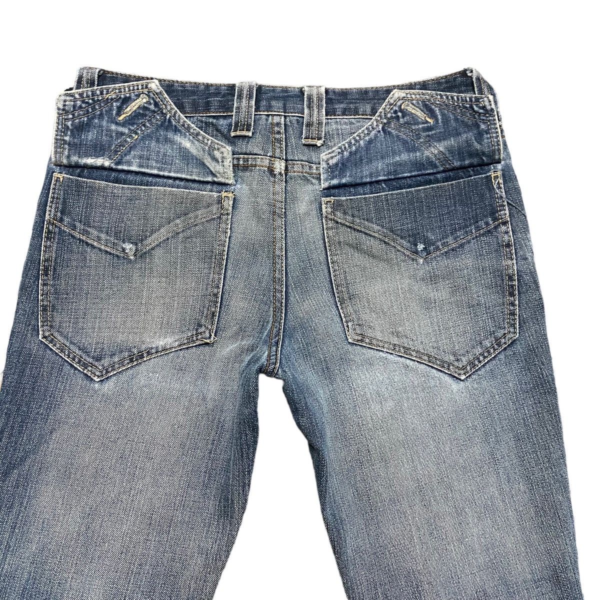 Japanese Brand Japanese Brand TRIXY Thrashed Mudmax Flare Jeans Size US 30 / EU 46 - 15 Thumbnail